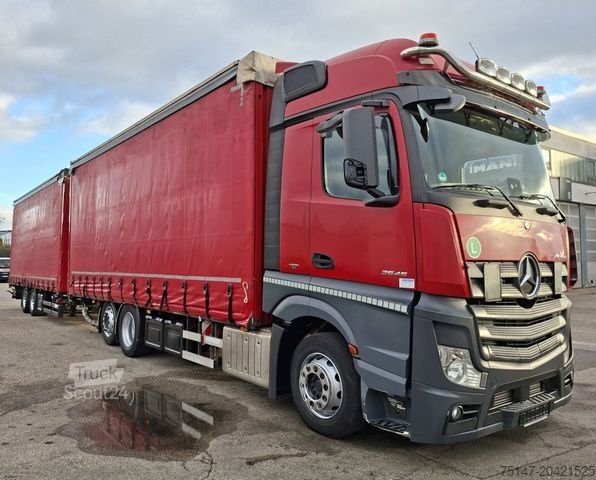 Camion jumbo MERCEDES-BENZ 2545 L Actros 6x2 Jumbozug Tandem-Anh. Durchlade