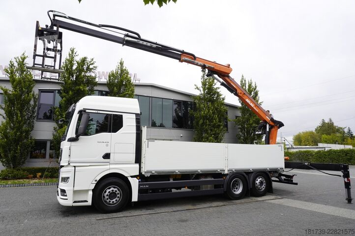 Бортовий із краном MAN TGX 26.470 6x2-4 / 30 tho. km!!! / Atlas