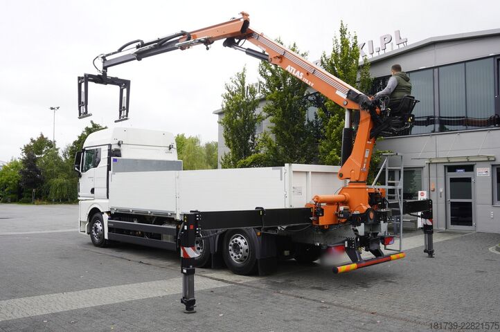 Бортовий із краном MAN TGX 26.470 6x2-4 / 30 tho. km!!! / Atlas