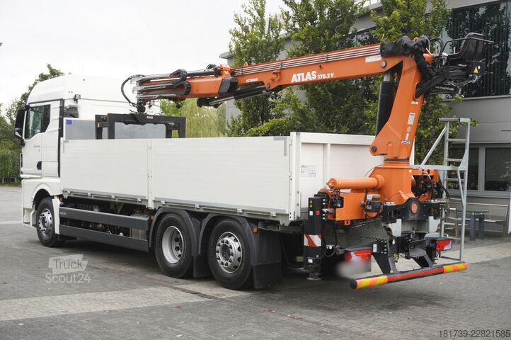 Бортовий із краном MAN TGX 26.470 6x2-4 / 30 tho. km!!! / Atlas