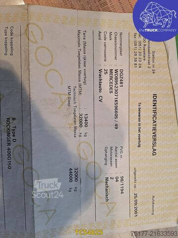 Container transportation Mercedes-Benz Actros 3235