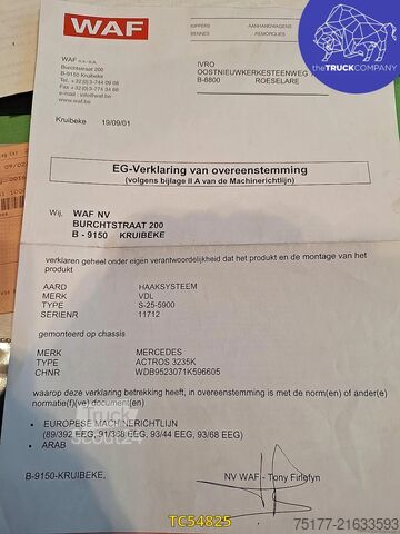 Container transportation Mercedes-Benz Actros 3235