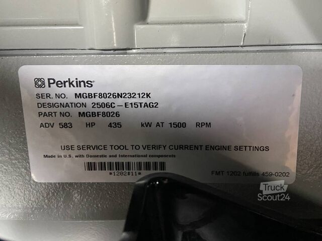 Aggregat Perkins 2506C-E1STAG2 - 550 kVA Generator - DPX-19814