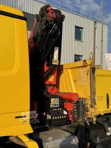 Camion benne avec grue Mercedes-Benz Actros 1848K 3-S-Kipper Kran PK 20002 Fu