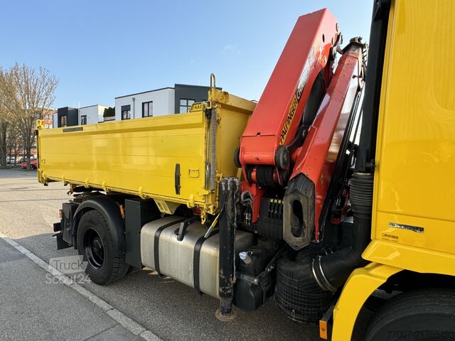 Camion benne avec grue Mercedes-Benz Actros 1848K 3-S-Kipper Kran PK 20002 Fu