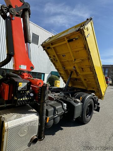 Camion benne avec grue Mercedes-Benz Actros 1848K 3-S-Kipper Kran PK 20002 Fu