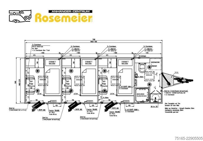 Transporte de pessoal Rosemeier MOBI 7356 SP Mannschaftswagen