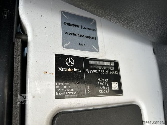 Chassis met cabine Mercedes-Benz Sprinter 515 1.9 CDI / Chassis Cabine / WB 433 ...