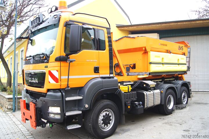 Autocarro ribaltabile MAN TGS 28.400 BL 6x4-4 /TÜV/PALIFT/Winterdienst/Streuer/Pflüge