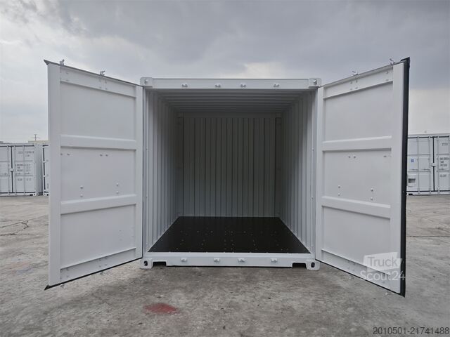 Container de transport maritim 10 Fuß Seecontainer / one Way Lagercontainer / Anthrazit / Lichtgrau