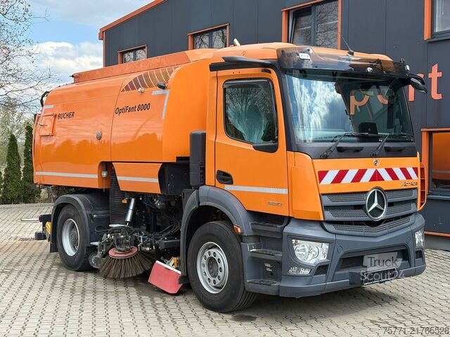 Zametacie vozidlo Mercedes-Benz ACTROS 1830 4x2 EURO6 ZAMIATARKA BUCHER OPTIFAN...