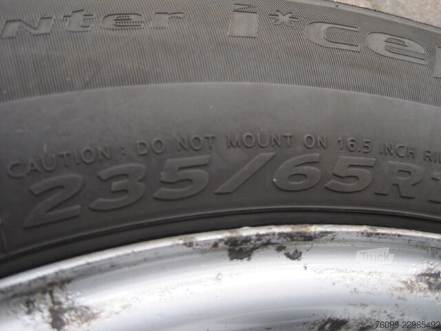 Kış komple jant ve lastik seti 4x Winterkomplettrad 235/65R16C 115/113R Ford Transit