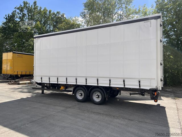 Brandalı açık römork Möslein TPW 105 D Schwebheim  Tandem- Planenanhänger Durchladen