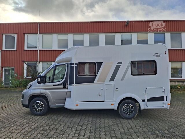 Puoliksi integroitu matkailuauto CARADO T 135 Automatik, Hubbett, 10 zoll