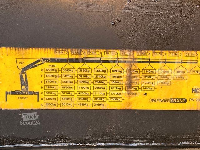 Teherautóra szerelt daru IVECO 480 * PALFINGER KRAN * 21 M * FERNBEDIENUNG *