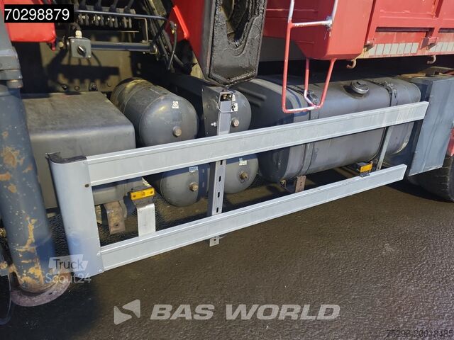 Darus billenőplatós teherautó Scania P340 6X4 HMF 4220 K6 Crane Winch Tipper Full St...