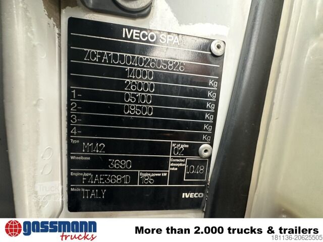 Tovornjak prekucnik Iveco EuroCargo ML140E25K 4x2, EEV, Kran Hiab 077E-4