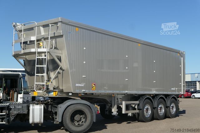 Semirremolque volquete BENALU Agriliner FL 9150, Alu, 52m³, Kombitür, Rüttler