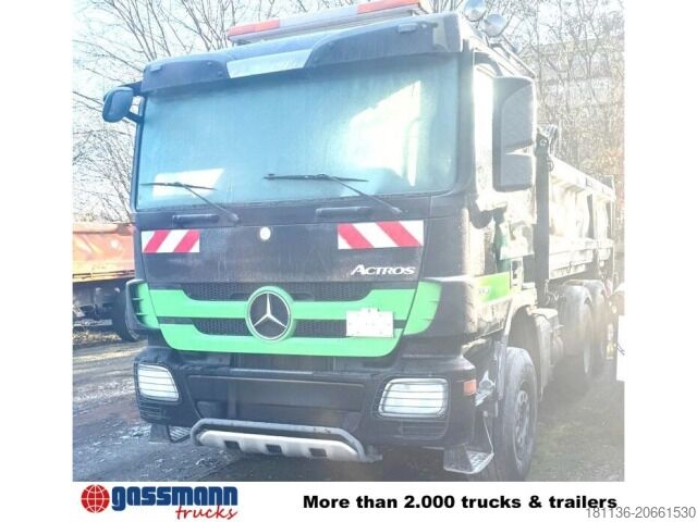 Damperli kamyon Mercedes-Benz Actros 3341 K 6x4, Bormatik links, Heckkran Penz
