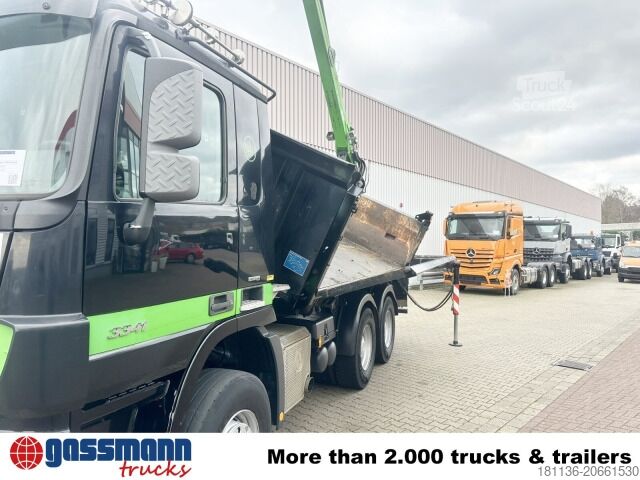 Sklápač Mercedes-Benz Actros 3341 K 6x4, Bormatik links, Heckkran Penz