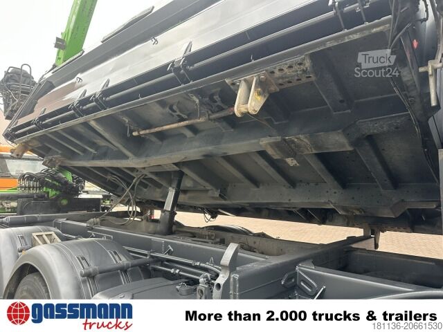 Sklápač Mercedes-Benz Actros 3341 K 6x4, Bormatik links, Heckkran Penz