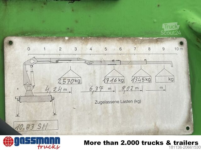 Sklápač Mercedes-Benz Actros 3341 K 6x4, Bormatik links, Heckkran Penz