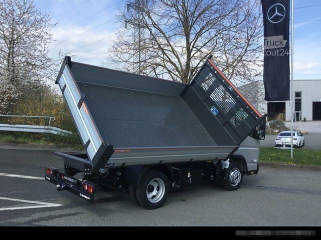 Kiepwagen bestelauto FUSO Canter 3C15 Dreiseitenkipper AHK 3,5t/Klima/grau