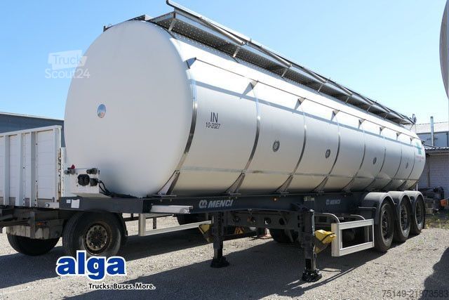 Cisterninė puspriekabė MENCI SA 105, Isoliert, 32m³, 4 Kammern, Luft-Lift,BPw