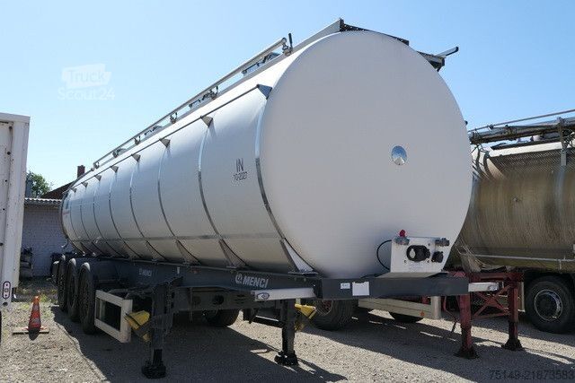 Cisterninė puspriekabė MENCI SA 105, Isoliert, 32m³, 4 Kammern, Luft-Lift,BPw