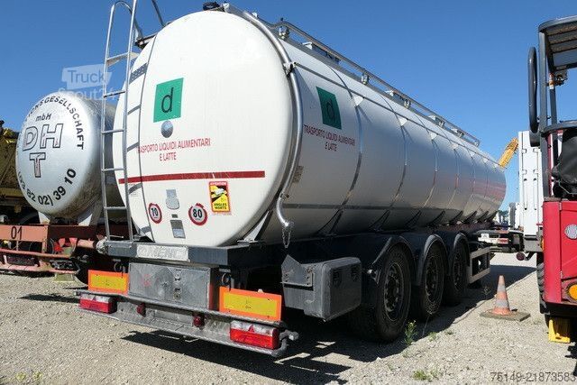 Cisterninė puspriekabė MENCI SA 105, Isoliert, 32m³, 4 Kammern, Luft-Lift,BPw