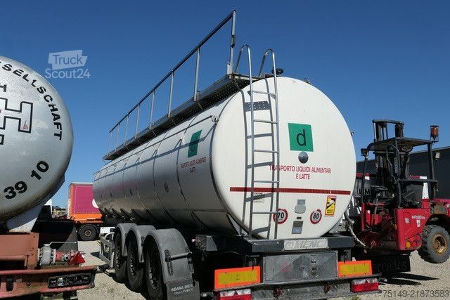 Cisterninė puspriekabė MENCI SA 105, Isoliert, 32m³, 4 Kammern, Luft-Lift,BPw