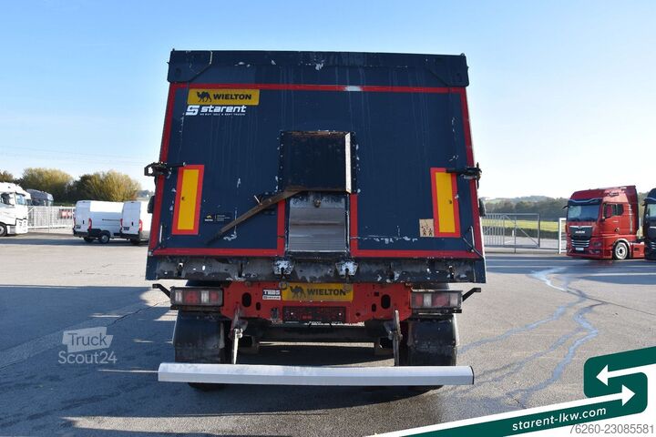 Semi-reboque basculante WIELTON 3-Achs Kipper 33m³ elektrisches Verdeck Alufelge