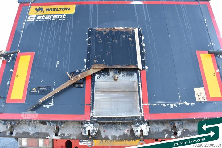 Semi-reboque basculante WIELTON 3-Achs Kipper 33m³ elektrisches Verdeck Alufelge
