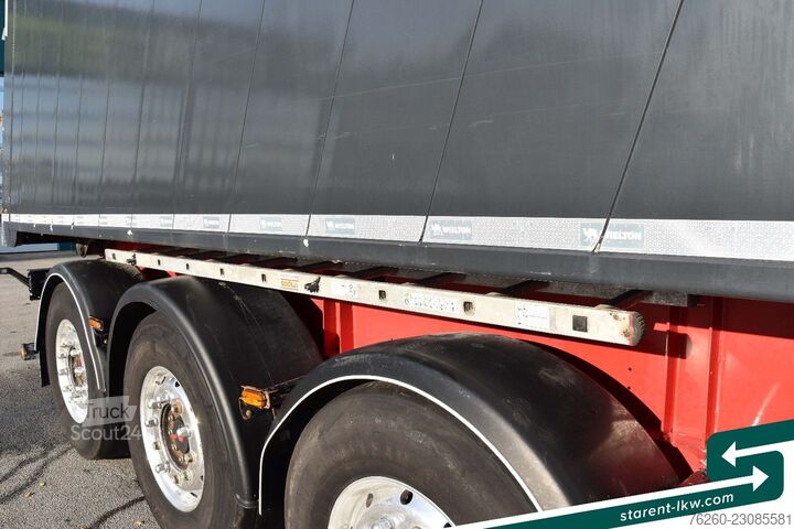 Semi-reboque basculante WIELTON 3-Achs Kipper 33m³ elektrisches Verdeck Alufelge