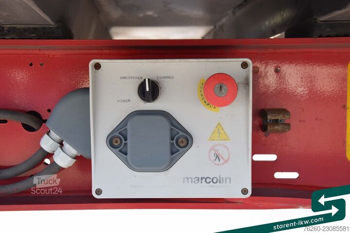 Semi-reboque basculante WIELTON 3-Achs Kipper 33m³ elektrisches Verdeck Alufelge