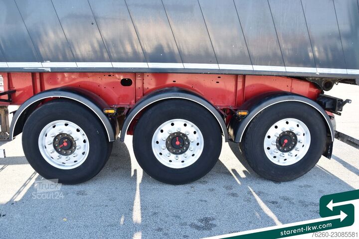 Semi-reboque basculante WIELTON 3-Achs Kipper 33m³ elektrisches Verdeck Alufelge