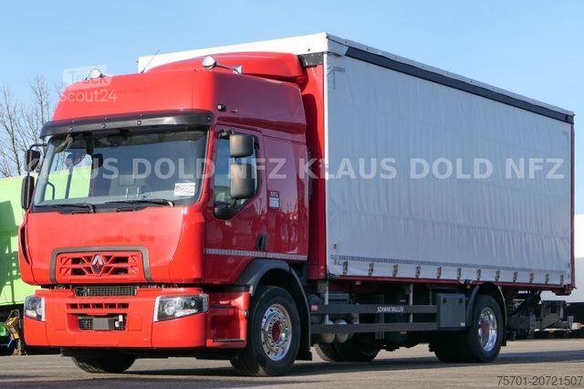 Tenteli düz yataklı kamyon RENAULT DWide 18.320 Pritsche Plane Vollluft XL-Tank LBW
