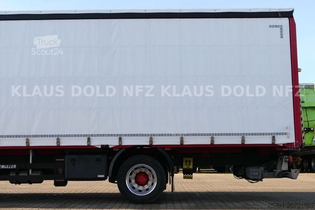 Tenteli düz yataklı kamyon RENAULT DWide 18.320 Pritsche Plane Vollluft XL-Tank LBW