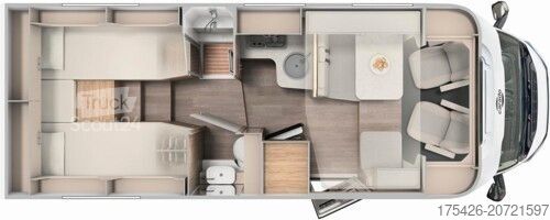 Polointegrovaný karavan CARADO T 447 pro+ *Safety-Paket*pro+ Paket*