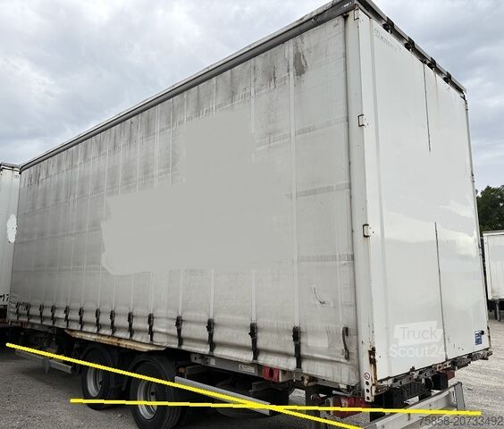 Размяна на каросерията с платформа и брезент Krone Jumbo 7,82m 3m hoch Hubdach + Edscha