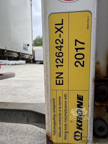 Размяна на каросерията с платформа и брезент Krone Jumbo 7,82m 3m hoch Hubdach + Edscha