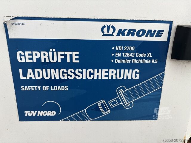 Размяна на каросерията с платформа и брезент Krone Jumbo 7,82m 3m hoch Hubdach + Edscha