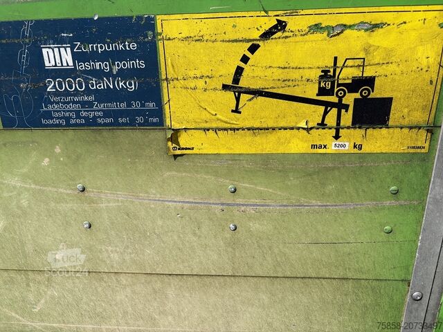 Ажурная платформа с кузовом сменного типаWechselbrücke с платформаПлатформа за смяна с платформа Krone Baustoff 7,45 Multilockrahmen Türen