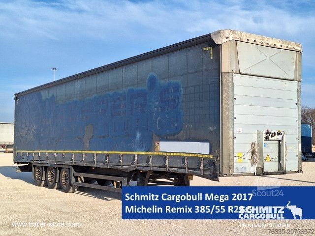 Отворено полуремарке с брезент Schmitz Cargobull Curtainsider Mega