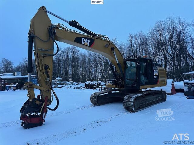 Kāpurķēžu ekskavators CAT 324E excavator with/ GPS and grading bucket. WATCH
