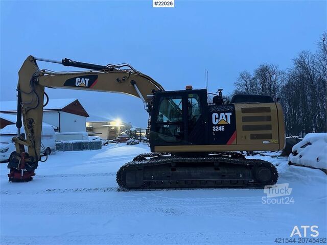 Kāpurķēžu ekskavators CAT 324E excavator with/ GPS and grading bucket. WATCH