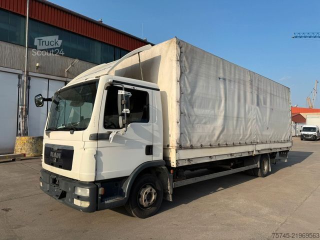 Valníkový nákladní automobil s plachtou MAN TGL 12.180 * MOTORSCHADEN * EURO 5 * LBW * 7 M L
