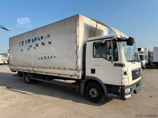 Valníkový nákladní automobil s plachtou MAN TGL 12.180 * MOTORSCHADEN * EURO 5 * LBW * 7 M L