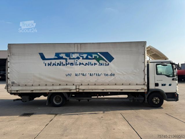 Valníkový nákladní automobil s plachtou MAN TGL 12.180 * MOTORSCHADEN * EURO 5 * LBW * 7 M L