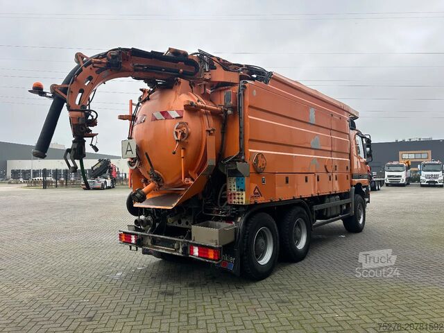 Véhicule aspirant Mercedes-Benz Actros 3340 6x6 Kanalreinigung + Wasserruckgewi...